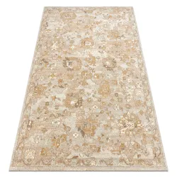 Teppich SOHO 477.22.LA115 Wollmischung OSTA - Ornament, Blüten natürliches Beige / Terrakotta