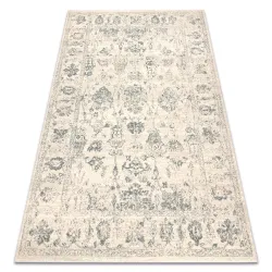 Teppich ABBY 486.25.LA110 Wollmischung OSTA - Ornament, Rahmen klassisch beige / grün