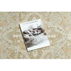 Dywan SOHO 477.01.LA402 wełniany OSTA - Ornament, rozeta naturalny zielony / beż