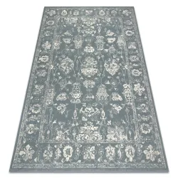 Teppich ABBY 486.25.LA500 Wolle OSTA - Ornament, Rahmen klassisch blau / beige