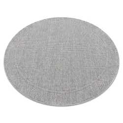 Sisal Teppich TIMO 5979 in hellem Grau für den Außenbereich