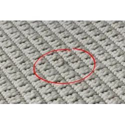 Weißer Sisal Teppich TIMO 5979, stilvolles Element für den Außenbereich