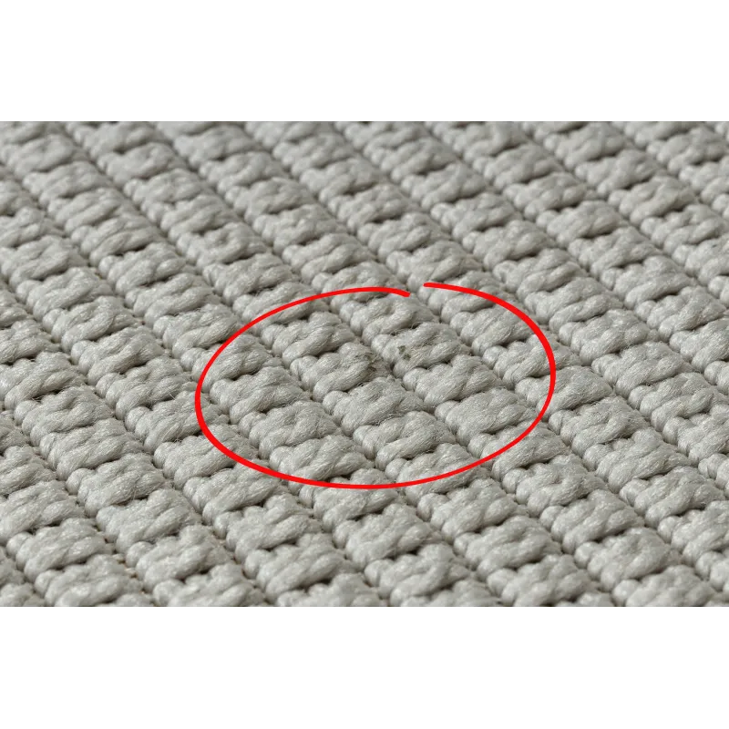 Weißer Sisal Teppich TIMO 5979, stilvolles Element für den Außenbereich