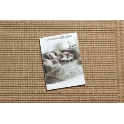 Dunkelbeige Sisal Teppich TIMO 5979 für den Außenbereich