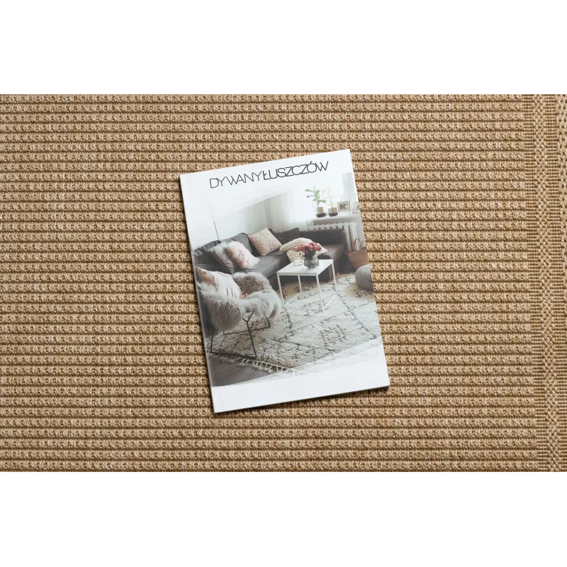 Dunkelbeige Sisal Teppich TIMO 5979 für den Außenbereich