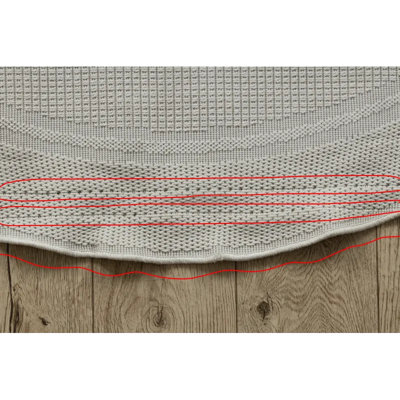Runder Sisal Teppich TIMO 5979, ideal für Terrasse oder Garten