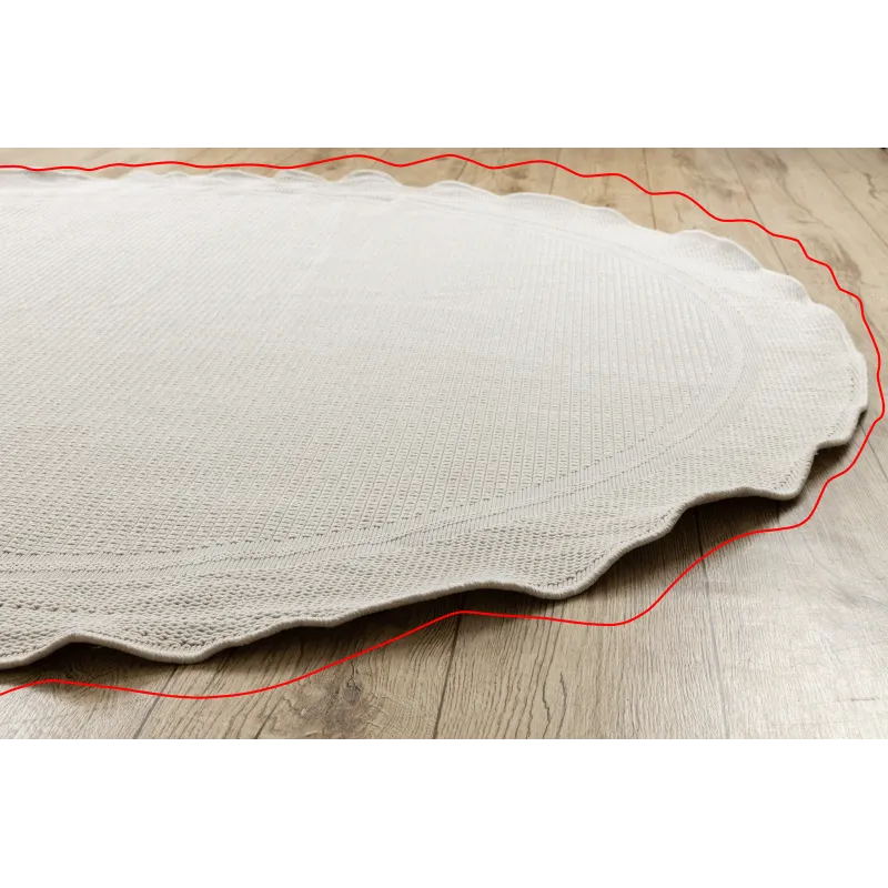 Runder Sisal Teppich TIMO 5979, perfekt für entspannende Außenbereiche