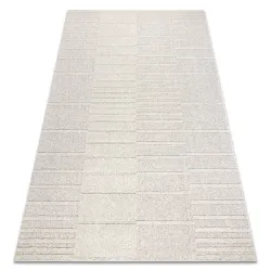 Teppich FLUX 461.3.AE121 Wollmischung OSTA - Geometrisch, strukturell, Loftstil Beige / Grau