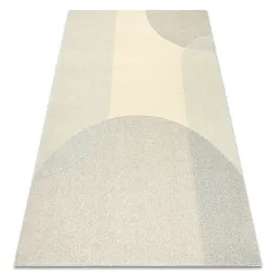 Teppich FLUX 461.7.AE120 Wollmischung OSTA - Geometrisch, strukturell, Loftstil Beige / Grau