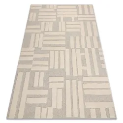 Teppich FLUX 461.95.AE110 Wollmischung OSTA - Geometrisch, strukturell, Loft-Stil creme / beige