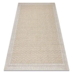Sisal Teppich ORIGI 3739 in creme und beige, flachgewebt