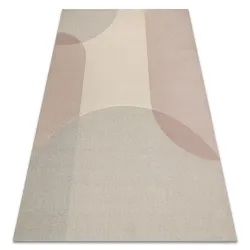 Teppich FLUX 461.7.AE200 Wollmischung OSTA - Geometrisch, strukturell, Loft-Stil beige / rosa