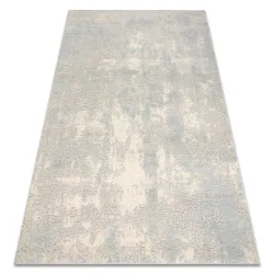 Teppich FLUX 461.46.AE500 Wollmischung OSTA - Abstrakt, strukturiert, Loft Grau / Blau