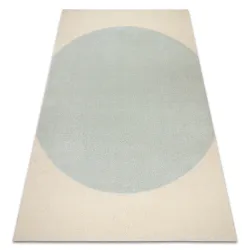 Teppich FLUX 461.10.AE500 Wollmischung OSTA - Geometrisch, strukturell, Loft Blau / Creme