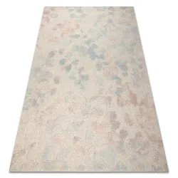 Teppich FLUX 461.60.AE990 Wollmischung OSTA - Abstraktion, strukturell, Loft Creme / Blau