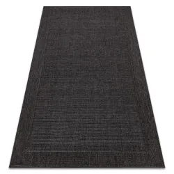 Sisal Teppich TIMO 5000 in Schwarz, perfekt für den Außenbereich