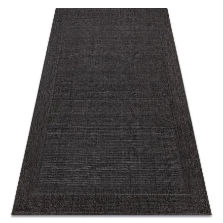 Sisal Teppich TIMO 5000 in Schwarz, perfekt für den Außenbereich