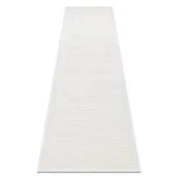 Sisal Teppich TIMO 5979 in weißem Rahmen, perfekt für den Außenbereich