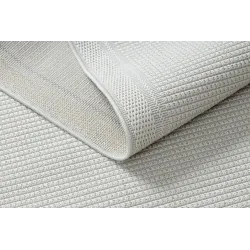 Sisal Teppich TIMO 5979 in weiß, ideal für Garten und Balkon