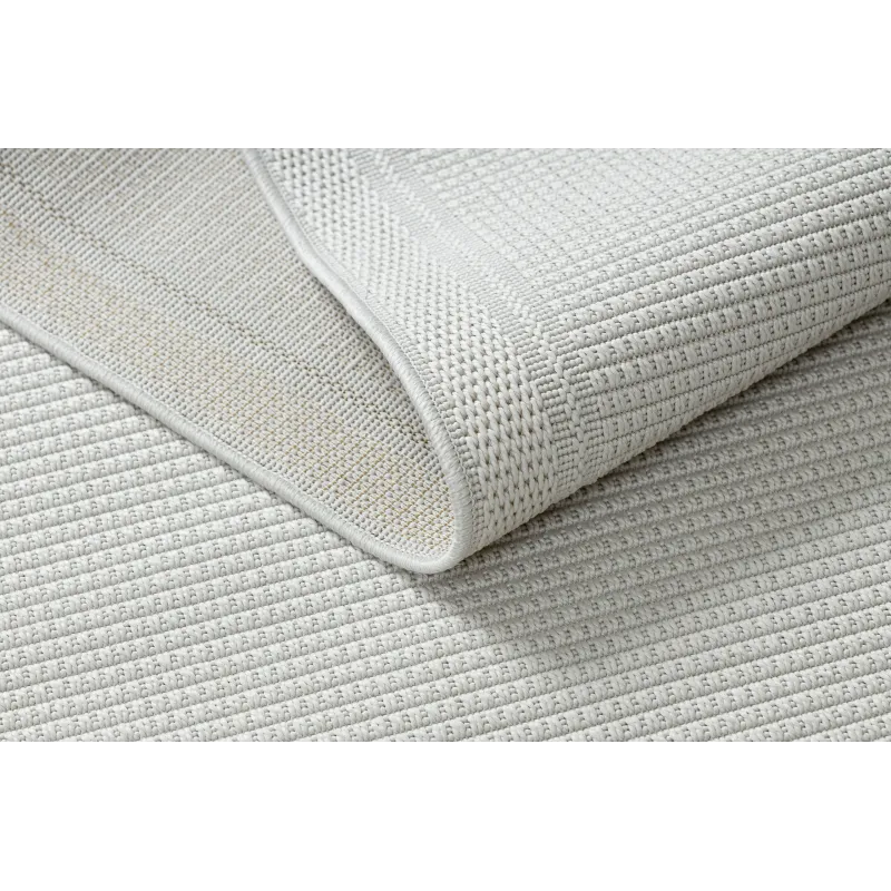 Sisal Teppich TIMO 5979 in weiß, ideal für Garten und Balkon