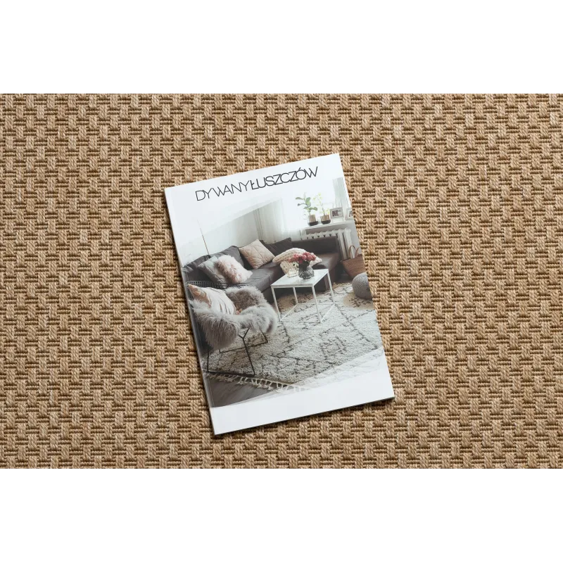 Dunkelbeige Sisal Teppich TIMO 6272 für den Garten, elegant und funktional