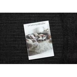 Schwarzer runder Sisal Teppich, stilvolles Accessoire für den Außenbereich