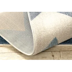 Wohnzimmer Teppich in gelbem Zickzack, perfekt für moderne Innenräume