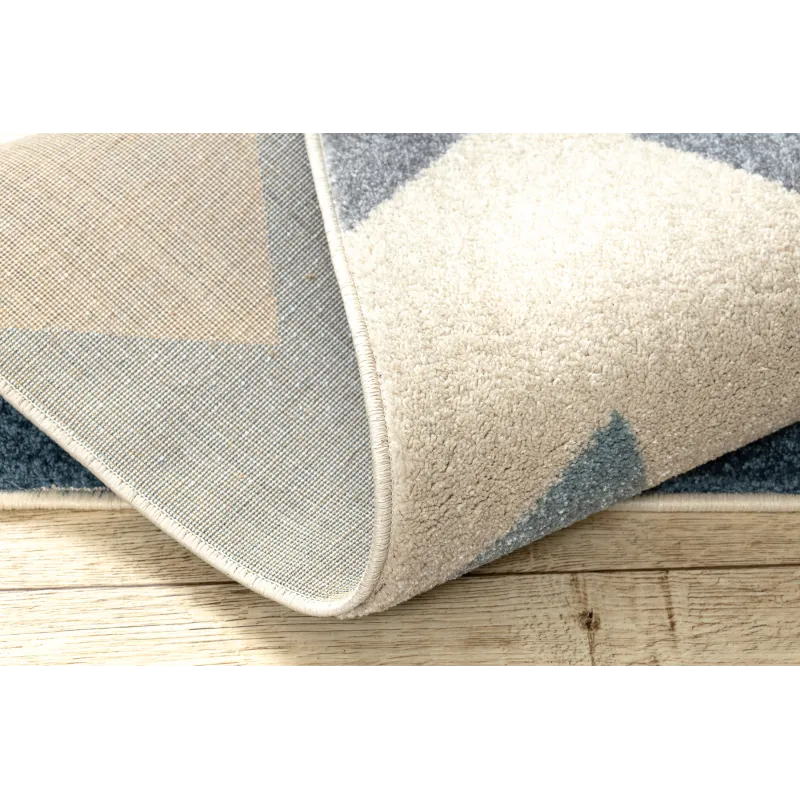 Wohnzimmer Teppich in gelbem Zickzack, perfekt für moderne Innenräume