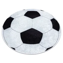 JUNIOR 51553.802 Kreis Fußball für Kinder Anti-Rutsch schwarz / weiß - ZWEITKLASSIGES PRODUKT