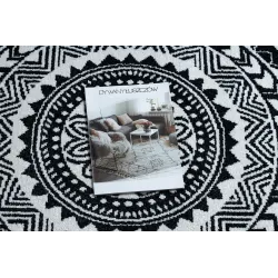 Dywan FUN Napkin serweta koło - czarny - 2 GATUNEK