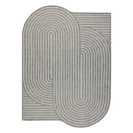 Dywan ORGANIC 2131 sizal Geometryczny ecru / szary - naturalny, nowoczesny nieregularny kształt
