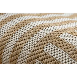 Dywan ORGANIC 2131 sizal Geometryczny ecru / naturalny - nowoczesny nieregularny kształt