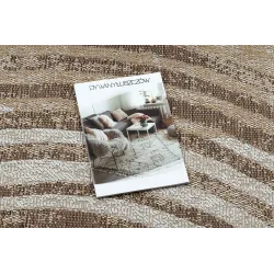 Dywan ORGANIC 2767 sizal Geometryczny ecru / naturalny - nowoczesny nieregularny kształt