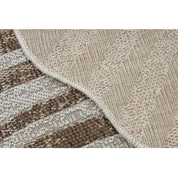 Dywan ORGANIC 2767 sizal Geometryczny ecru / naturalny - nowoczesny nieregularny kształt