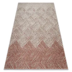 Teppich FUSION 9775 creme / terrakotta - Geometrisch, modern, abstrakt