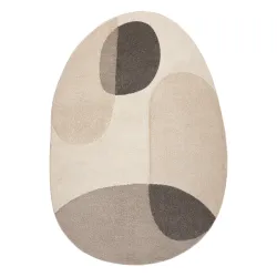 Teppich FUSION 5706 creme / beige Form - Geometrisch, modern, abstrakt, unregelmäßig