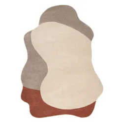Teppich FUSION 5710 creme / terrakotta Form - Abstraktion, modern, abstrakt, unregelmäßig