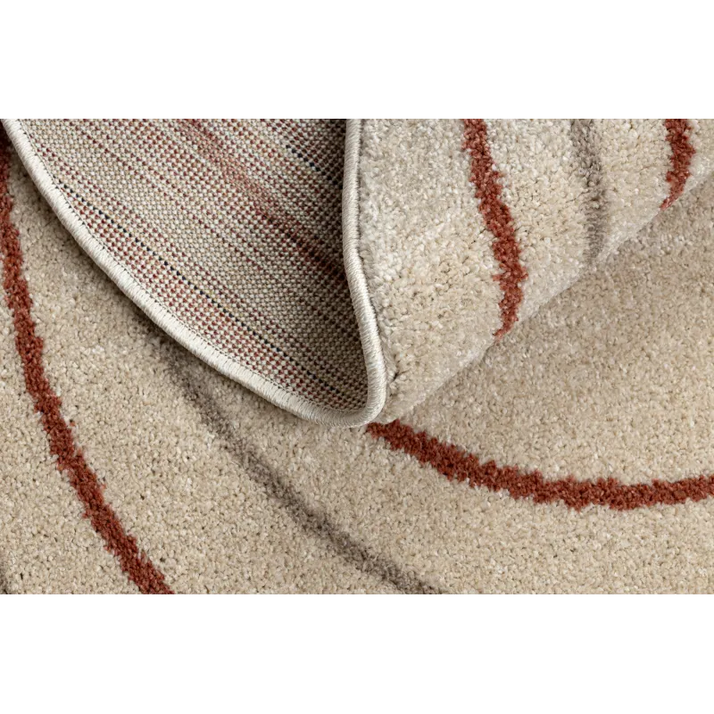 Dywan FUSION 5707 krem / terakota Shape - Abstrakcja, nowoczesny, abstrakcyjny, nieregularny