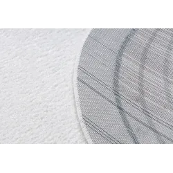 Dywan FUSION 5707 biały / ciemny zielony Shape - Abstrakcja, nowoczesny, abstrakcyjny, nieregularny