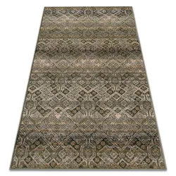 Wollenteppich NAIN Ornament, Blumen 1044/51058 grün / beige
