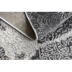 Dywan ALLURE 5715 Abstrakcja - Strukturalny, stylowy, glamour jasnoszary / granatowy