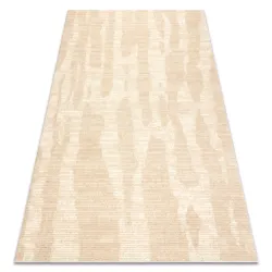 Teppich FLUX 461.137.SA110 Woll OSTA - Abstraktion, strukturell, Loft Creme / Beige