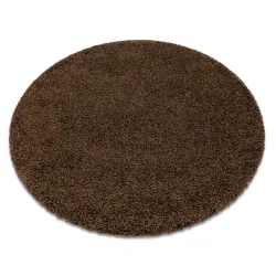 Teppich SOFFI Kreis Shaggy 5cm Braun - 2. WAHL