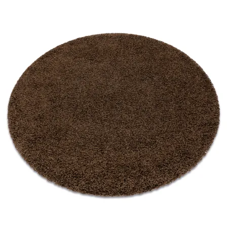 Dywan SOFFI koło shaggy 5cm brązowy - 2 GATUNEK