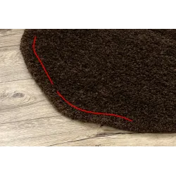 Dywan SOFFI koło shaggy 5cm brązowy - 2 GATUNEK