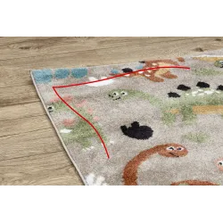 Dywan FUN Dino dla dzieci, dinozaury beż - 2 GATUNEK