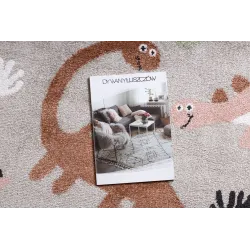Dywan FUN Dino dla dzieci, dinozaury beż - 2 GATUNEK