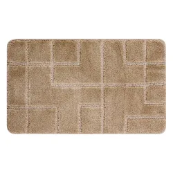 Badezimmerteppich SUPREME LINES Linien, rutschfest, weich - beige