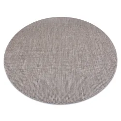 Teppich SCHNURKOTEPPICH SISAL SION Kreis A5165A Melange Flachwebung beige