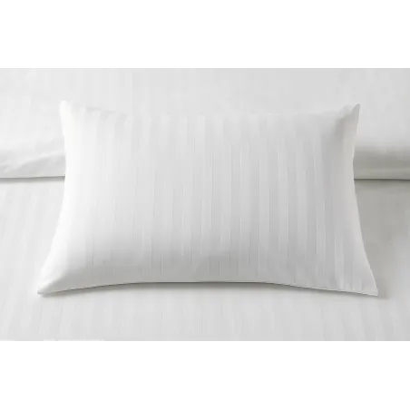 Kissen 50x70 cm, weiß gestreift, aus 100% Baumwolle, hypoallergen